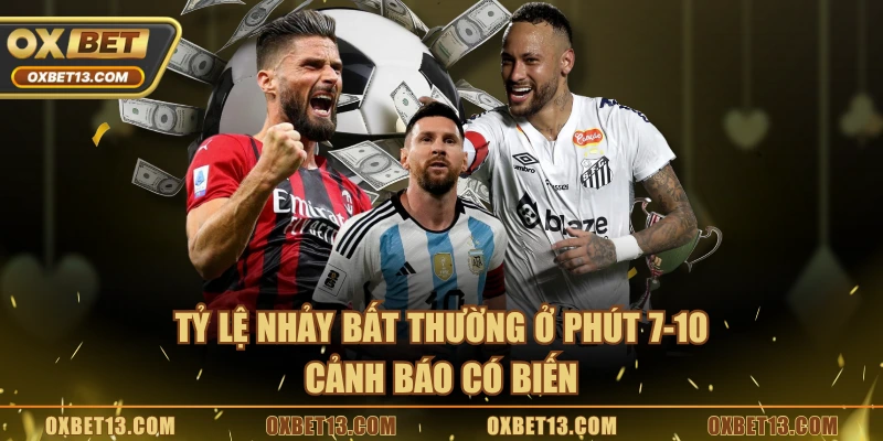 Tỷ lệ nhảy bất thường ở phút 7–10 cảnh báo có biến